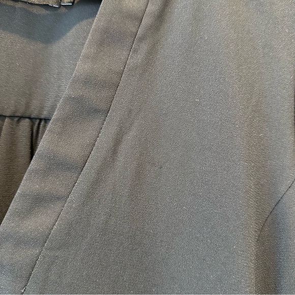 Pomander Place Tuckernuck Crepe Kenzo Mini Dress Tiered Long Sleeve Black Small - Picture 15 of 15